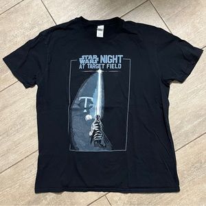 GILDAN Minnesota Twins Star Wars Short Sleeve Tee Shirt Men’s Size XL Black